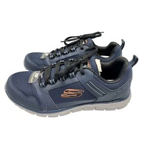 SKECHERS MENS 232001 NVOR- NAVY ORANGE TRAINERS SHOES‎ SZ 13